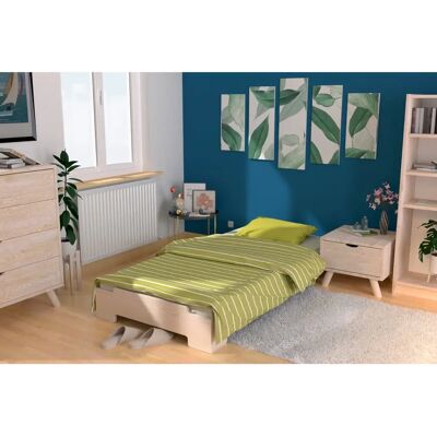 ABC MEUBLES Stapelbett aus Kiefer - 80x190 - Langlebig & Platzsparend ABC MEUBLES Stapelbett aus Kiefer - 80x190 - Langlebig & Platzsparend