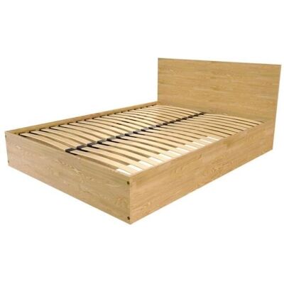 Lits de Rangement 160x200 - Bois - Miel - Publicité Lits de Rangement 160x200 - Bois - Miel - Publicité
