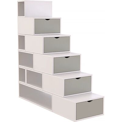 Échelle de rangement ABC MEUBLES - 150cm, Moka, Multifonctionnelle - Publicité Échelle de rangement ABC MEUBLES - 150cm, Moka, Multifonctionnelle - Publicité