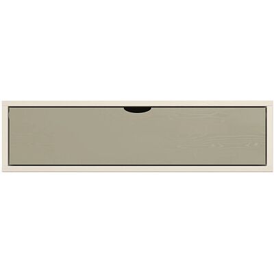 ABC MEUBLES Cube de rangement en bois - Blanc/Moka - Type de rangement - Publicité ABC MEUBLES Cube de rangement en bois - Blanc/Moka - Type de rangement - Publicité