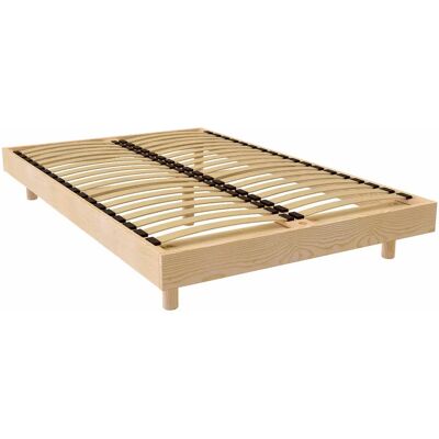 ABC MEUBLES Massiv Landes-Kiefer Bettgestell - 120x190 ABC MEUBLES Massiv Landes-Kiefer Bettgestell - 120x190
