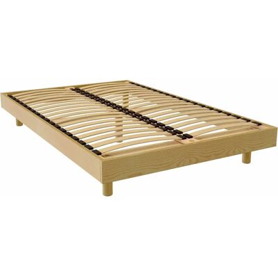 ABC MEUBLES - Sommier Kit France 120x190 - Miel - Bed base - Publicité ABC MEUBLES - Sommier Kit France 120x190 - Miel - Bed base - Publicité
