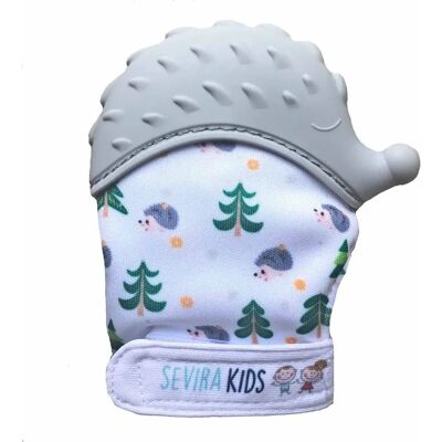 Sevira Kids Moufle de dentition en silicone - Hérisson - Gris - Publicité Sevira Kids Moufle de dentition en silicone - Hérisson - Gris - Publicité