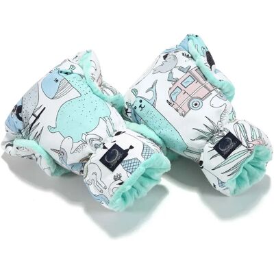 Sevira Kids - Moufles pour poussette imperméables - Fantasy Vert - Publicité Sevira Kids - Moufles pour poussette imperméables - Fantasy Vert - Publicité