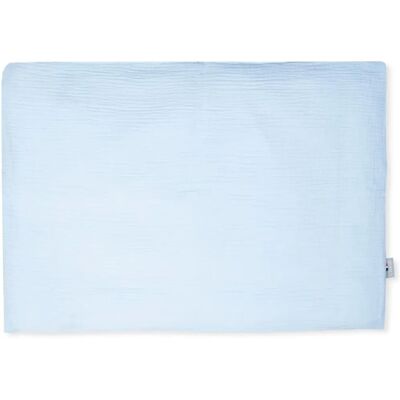 Housse d'oreiller en gaze de coton Bleu Sevira Kids - Confort pour Enfant - Publicité Housse d'oreiller en gaze de coton Bleu Sevira Kids - Confort pour Enfant - Publicité