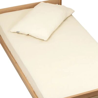 Sevira Kids - Drap housse en gaze de coton - Naturel - 90x190 - Drap housse - Publicité Sevira Kids - Drap housse en gaze de coton - Naturel - 90x190 - Drap housse - Publicité