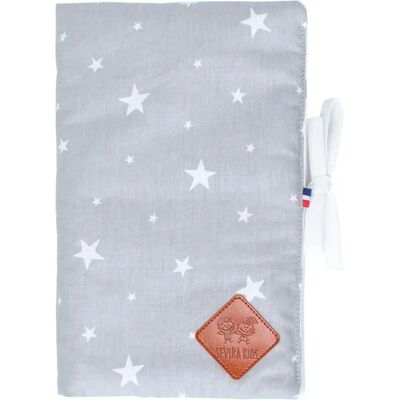 Sevira Kids - Protège Carnet de Santé Bébé - Gris - Coton - Publicité Sevira Kids - Protège Carnet de Santé Bébé - Gris - Coton - Publicité