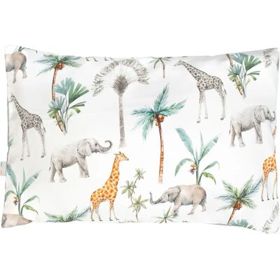 Sevira Kids - Housse d'oreiller Safari Réversible en Coton - Vert De Gris - 60x40cm - Publicité Sevira Kids - Housse d'oreiller Safari Réversible en Coton - Vert De Gris - 60x40cm - Publicité