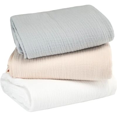 Sevira Kids - Maxi Langes - Mousseline coton - Pack 3 - Publicité Sevira Kids - Maxi Langes - Mousseline coton - Pack 3 - Publicité
