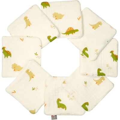 Sevira Kids - Lingettes Bébé Lavables 8 Pièces Dino Blanc - Baby Wipes - Publicité Sevira Kids - Lingettes Bébé Lavables 8 Pièces Dino Blanc - Baby Wipes - Publicité