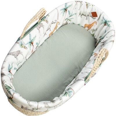 Sevira Kids - Safari - Satin coton - Housse de couffin - Publicité Sevira Kids - Safari - Satin coton - Housse de couffin - Publicité