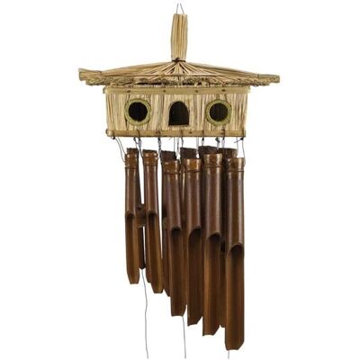 Coco Papaya - CarillonVentBambouOiseaux - 100cm - Wind chime - Publicité Coco Papaya - CarillonVentBambouOiseaux - 100cm - Wind chime - Publicité