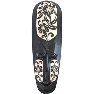 Coco Papaya - Masque Africain 50cm En Bois Noir Sculpté - Noire - 50 cm - Bois - Mask - Publicité Coco Papaya - Masque Africain 50cm En Bois Noir Sculpté - Noire - 50 cm - Bois - Mask - Publicité
