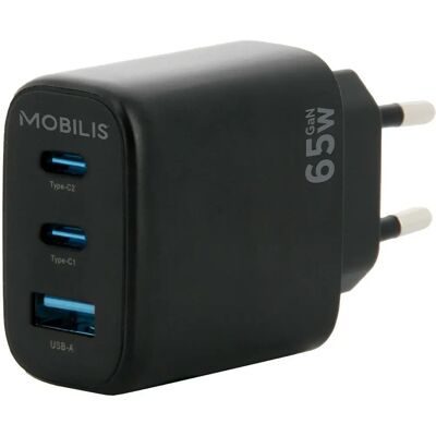 Mobilis 001364 Universal Black 65W Charger - Mobile Device Mobilis 001364 Universal Black 65W Charger - Mobile Device