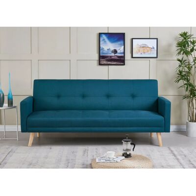 Sofá de Madera Azul Concept Usine - 3 Plazas - Estilo Escandinavo Sofá de Madera Azul Concept Usine - 3 Plazas - Estilo Escandinavo