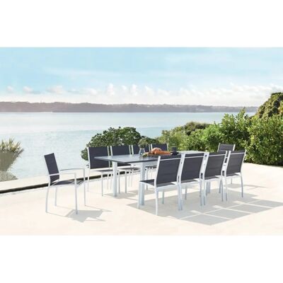 Concept-usine Conjunto de jardín Arezzo - Mesa extensible 173-243cm, 8 asientos Concept-usine Conjunto de jardín Arezzo - Mesa extensible 173-243cm, 8 asientos