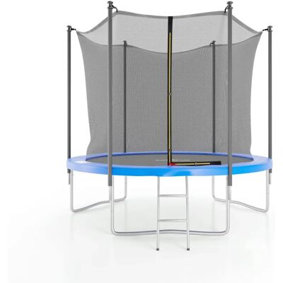 Jump4fun - Trampoline compact 8FT avec filet de sécurité et échelle - Publicité Jump4fun - Trampoline compact 8FT avec filet de sécurité et échelle - Publicité