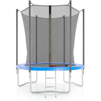 Jump4fun Trampoline 185cm - Filet de Sécurité & Échelle - Publicité Jump4fun Trampoline 185cm - Filet de Sécurité & Échelle - Publicité