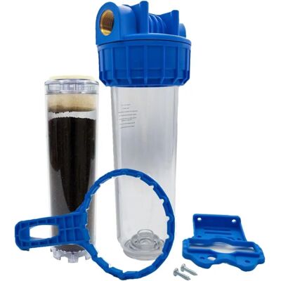 Toodo - Filtro de Agua 9 3/4 con Inserto de Latón 26/34F - Para Filtración Doméstica Toodo - Filtro de Agua 9 3/4 con Inserto de Latón 26/34F - Para Filtración Doméstica