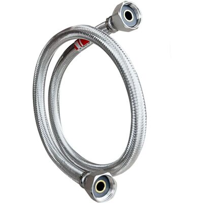 ISOFLEX Tuyau en Acier Inoxydable - 150cm, 13mm Diamètre, 17mm Extérieur, Max 10 bar - Type de produit - Publicité ISOFLEX Tuyau en Acier Inoxydable - 150cm, 13mm Diamètre, 17mm Extérieur, Max 10 bar - Type de produit - Publicité