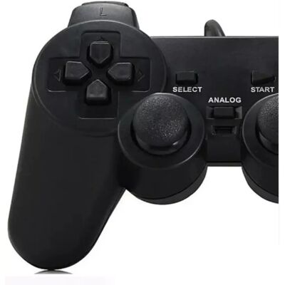 Manette Sony PS2 Dual Shock - 1,40 m Noir - Publicité Manette Sony PS2 Dual Shock - 1,40 m Noir - Publicité