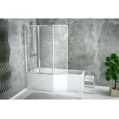 Azura Home Design - Modelo INTEGRA - Bañera asimétrica - 150/170cm Azura Home Design - Modelo INTEGRA - Bañera asimétrica - 150/170cm