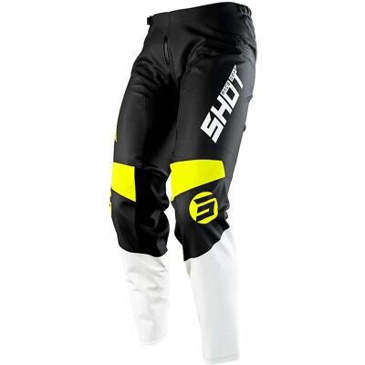 Pantaloni Motocross Shot Aerolite Airflow - Nero Turchese - 28 Pantaloni Motocross Shot Aerolite Airflow - Nero Turchese - 28