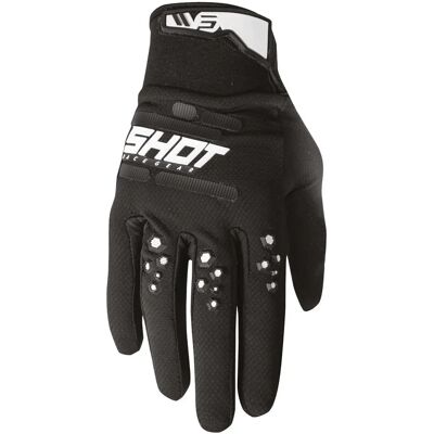 Gants de motocross Shot Vision - Noir - XL - Unisexe - Publicité Gants de motocross Shot Vision - Noir - XL - Unisexe - Publicité