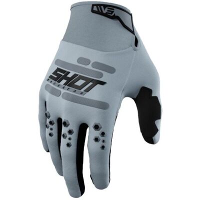 Gants de Cross Shot Vision - Gris - Certifié EN 13594:2015 - Publicité Gants de Cross Shot Vision - Gris - Certifié EN 13594:2015 - Publicité
