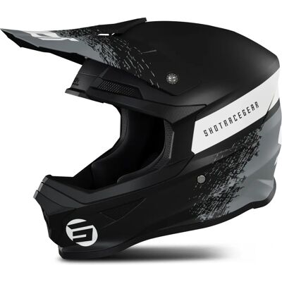 Casque Shot Furious Roll - Unisexe Noir Gris - Équipement de Motocross - Publicité Casque Shot Furious Roll - Unisexe Noir Gris - Équipement de Motocross - Publicité