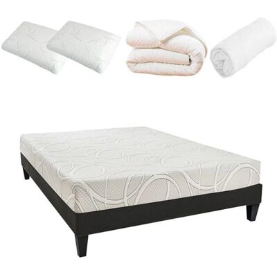 Matelas en mousse à mémoire de forme Olympe Literie 140x190 - Matelas - Publicité Matelas en mousse à mémoire de forme Olympe Literie 140x190 - Matelas - Publicité