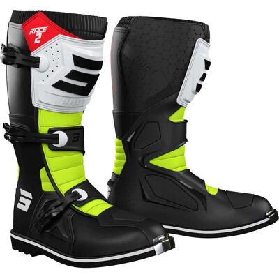 Bottes de Motocross Shot Race 2 - Certifiées EN13634, Légères, Durables - Publicité Bottes de Motocross Shot Race 2 - Certifiées EN13634, Légères, Durables - Publicité