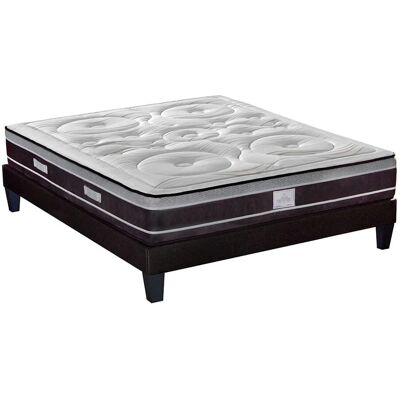 Ensemble Matelas HYPSOM Divin - Ressorts ensachés et mousse mémoire - 28cm - Publicité Ensemble Matelas HYPSOM Divin - Ressorts ensachés et mousse mémoire - 28cm - Publicité