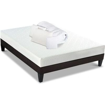 Bellecour - Absolu 140x200cm - Pack literie - Blanc - Publicité Bellecour - Absolu 140x200cm - Pack literie - Blanc - Publicité