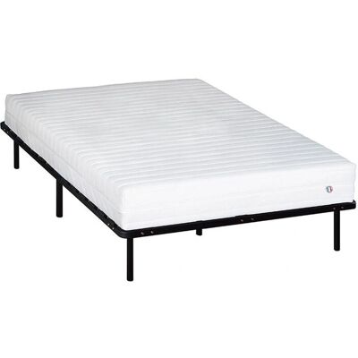 Olympe Egio Matelas en Latex et Sommier Métal - Blanc - Publicité Olympe Egio Matelas en Latex et Sommier Métal - Blanc - Publicité