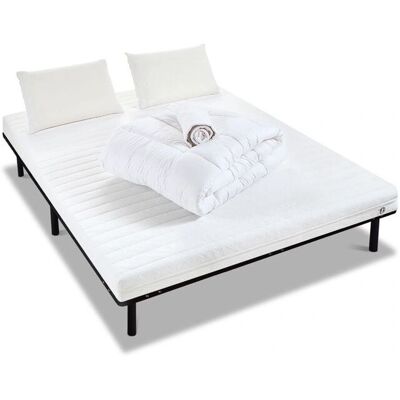 Olympe - Egio 140x190cm - Ensemble literie - Blanc - Publicité Olympe - Egio 140x190cm - Ensemble literie - Blanc - Publicité