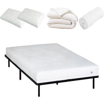 Ensemble literie Olympe Egio 140x200cm avec matelas en latex - Publicité Ensemble literie Olympe Egio 140x200cm avec matelas en latex - Publicité