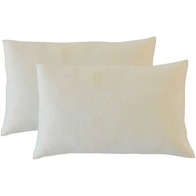 Oreiller en mousse à mémoire de forme Aloe Vera - Blanc - 30x50cm - Publicité Oreiller en mousse à mémoire de forme Aloe Vera - Blanc - 30x50cm - Publicité