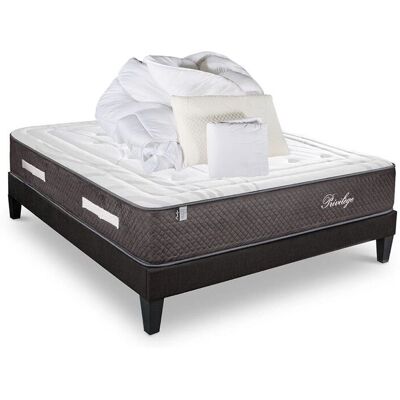 Ensemble Matelas en mousse à mémoire Bellecour 140x190cm - Sommier & Accessoires - Publicité Ensemble Matelas en mousse à mémoire Bellecour 140x190cm - Sommier & Accessoires - Publicité