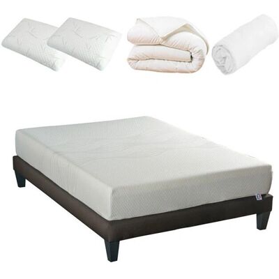 Matelas en mousse à mémoire de forme Olympe Literie - 21cm, Ferme, 140x200cm - Publicité Matelas en mousse à mémoire de forme Olympe Literie - 21cm, Ferme, 140x200cm - Publicité