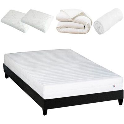Matelas latex Olympe Literie - Blanc - 140x200cm - Pack literie - Publicité Matelas latex Olympe Literie - Blanc - 140x200cm - Pack literie - Publicité