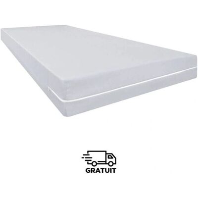 Protection Matelas Bellecour 90x190/200cm - Blanc - Publicité Protection Matelas Bellecour 90x190/200cm - Blanc - Publicité