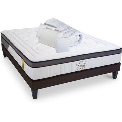 Pack Matelas Mémoire de forme Tivoli 140x190 cm Bellecour - Publicité Pack Matelas Mémoire de forme Tivoli 140x190 cm Bellecour - Publicité