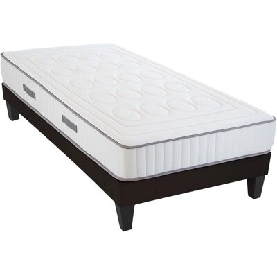 Ensemble Matelas & Sommier Cristal Olympe - Mémoire de Forme, Blanc - Publicité Ensemble Matelas & Sommier Cristal Olympe - Mémoire de Forme, Blanc - Publicité