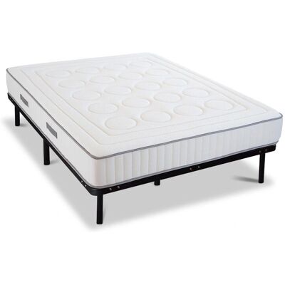 Olympe Cristal 160x200cm Matelas à mémoire + Sommier Métal - Publicité Olympe Cristal 160x200cm Matelas à mémoire + Sommier Métal - Publicité