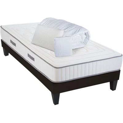 Olympe Literie - Cristal 90x200cm - Ensemble Matelas & Sommier - Publicité Olympe Literie - Cristal 90x200cm - Ensemble Matelas & Sommier - Publicité