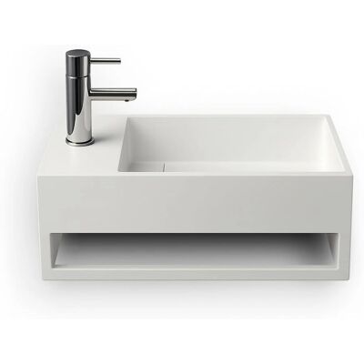 Ambra Mona G Lavabo Rectangular de Pared - Lavabo Ambra Mona G Lavabo Rectangular de Pared - Lavabo