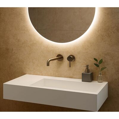 Ambra Fabiola II G Lavabo Rectangular de Pared Ambra Fabiola II G Lavabo Rectangular de Pared
