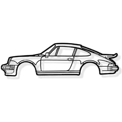 SHAPE PARIS Décoration Murale en Métal - Silhouette Porsche 911 - 80CM - Publicité SHAPE PARIS Décoration Murale en Métal - Silhouette Porsche 911 - 80CM - Publicité