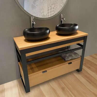 Mueble de baño moderno de roble ByCA - 119x44x83cm Mueble de baño moderno de roble ByCA - 119x44x83cm